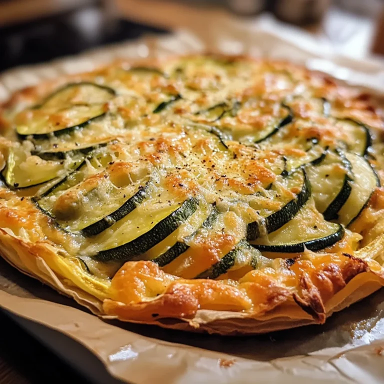 Galette Moelleuse Courgettes Parmesan