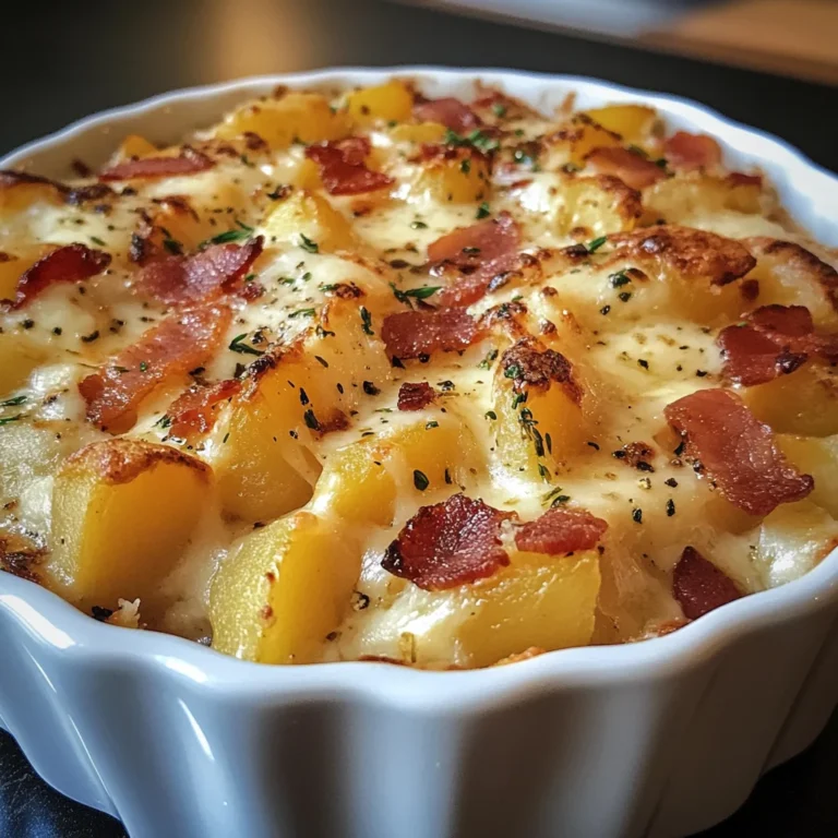 Pommes de terre fromage ail bacon