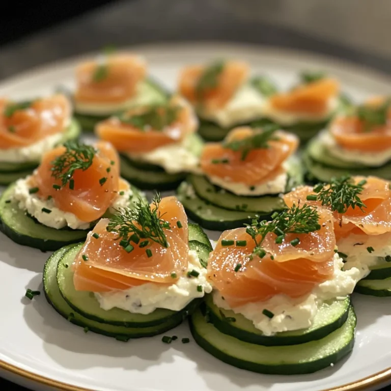 Bouchées concombre Boursin saumon