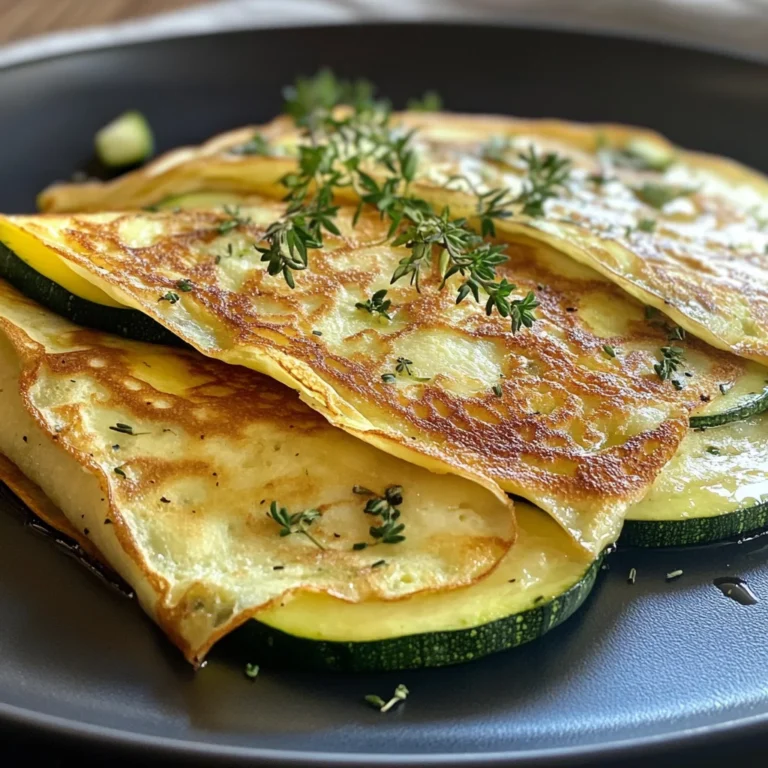 Crêpes Courgettes Soufflées Légères