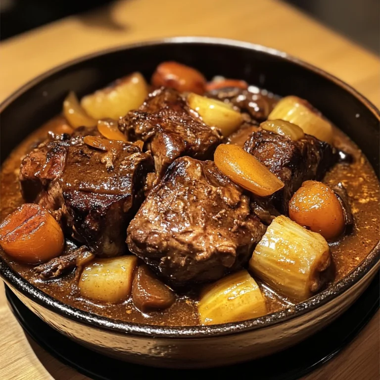 Boeuf braisé aux deux céleris