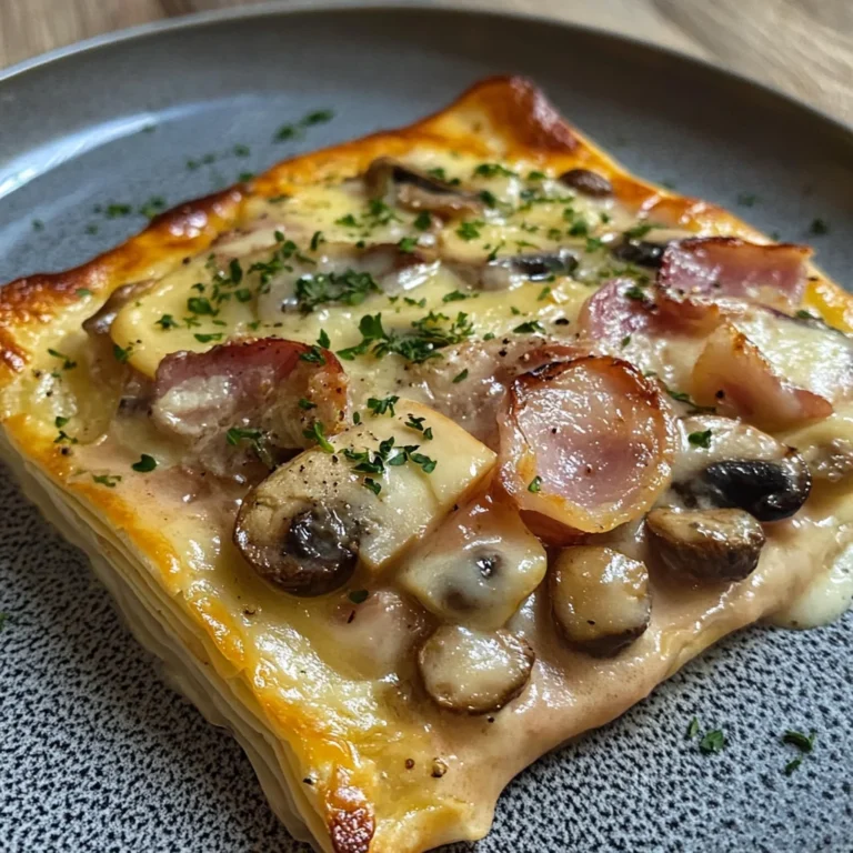 Feuilleté Champignons et Jambon
