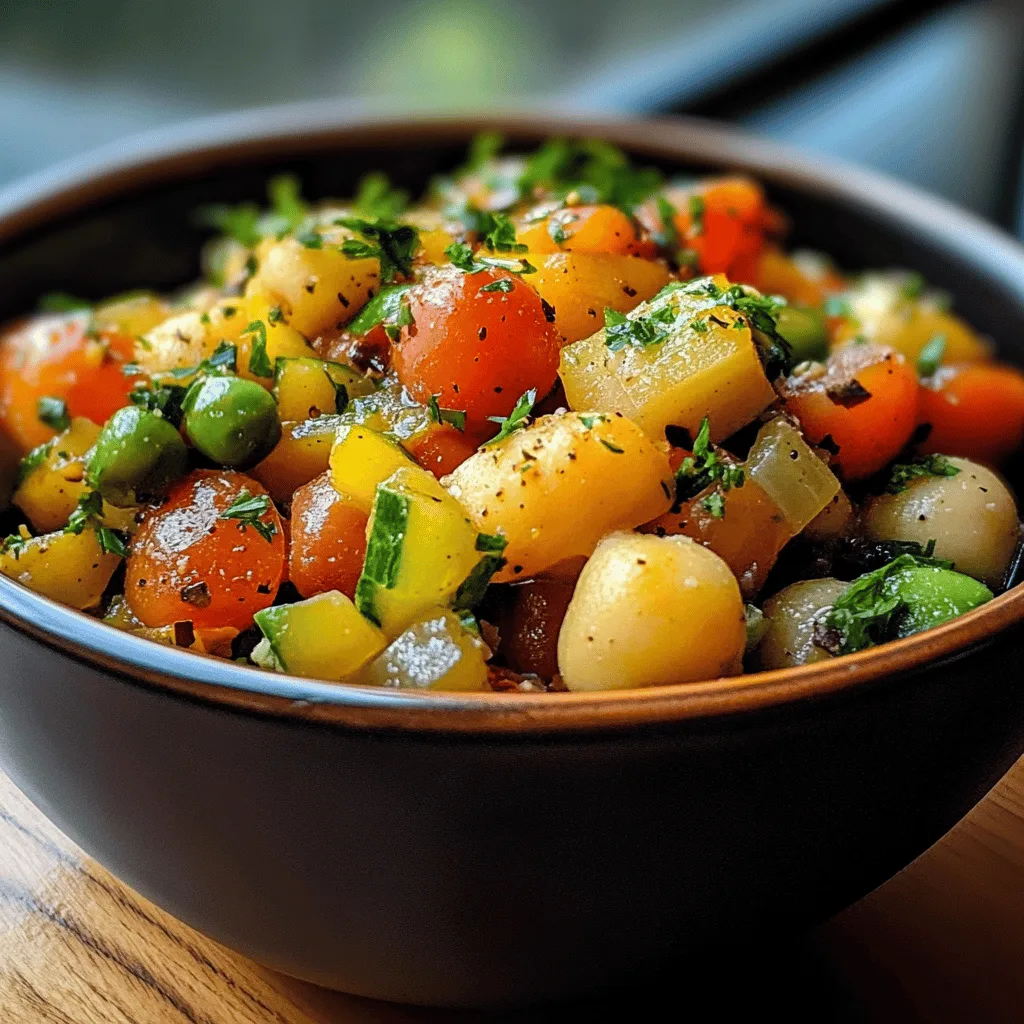Salade pois chiches méditerranéenne