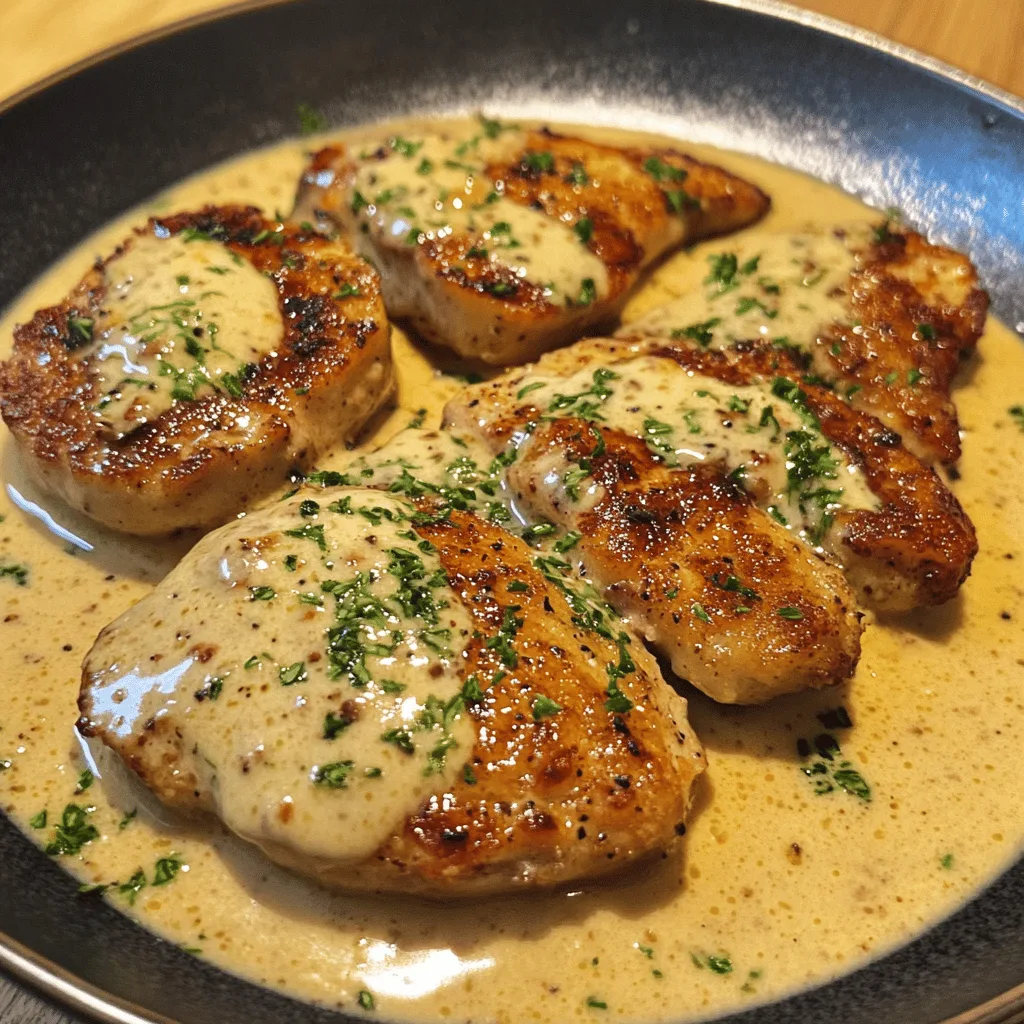 Escalope porc sauce moutarde