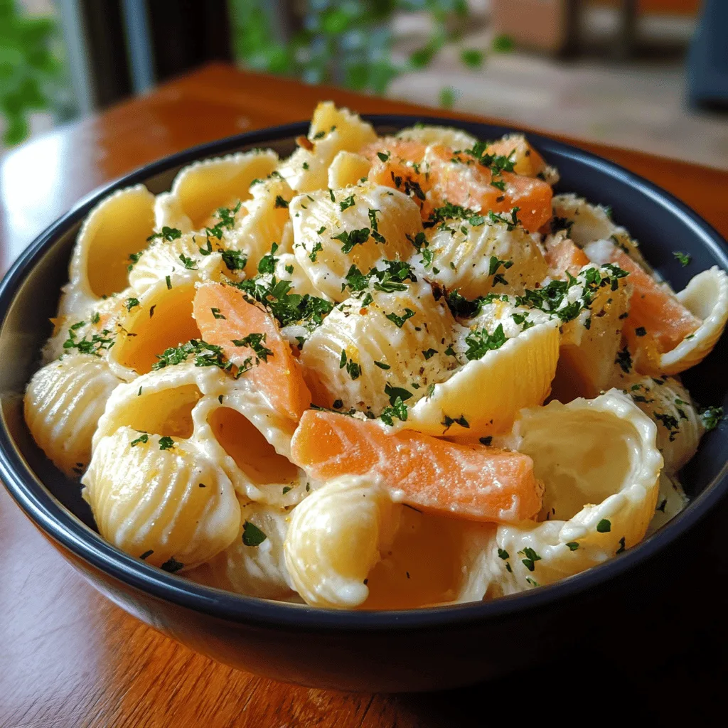 Conchiglioni saumon mascarpone citron