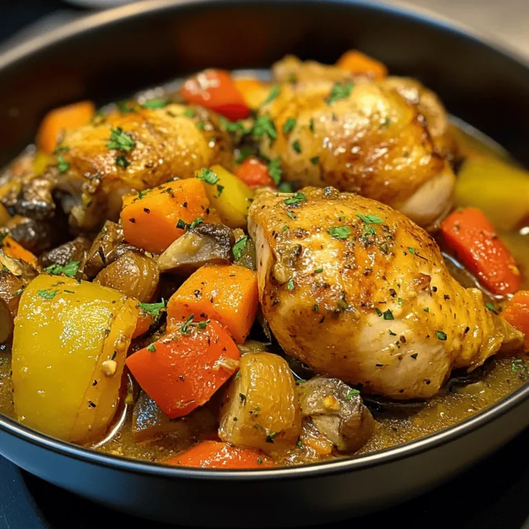 Poulet et légumes au cari