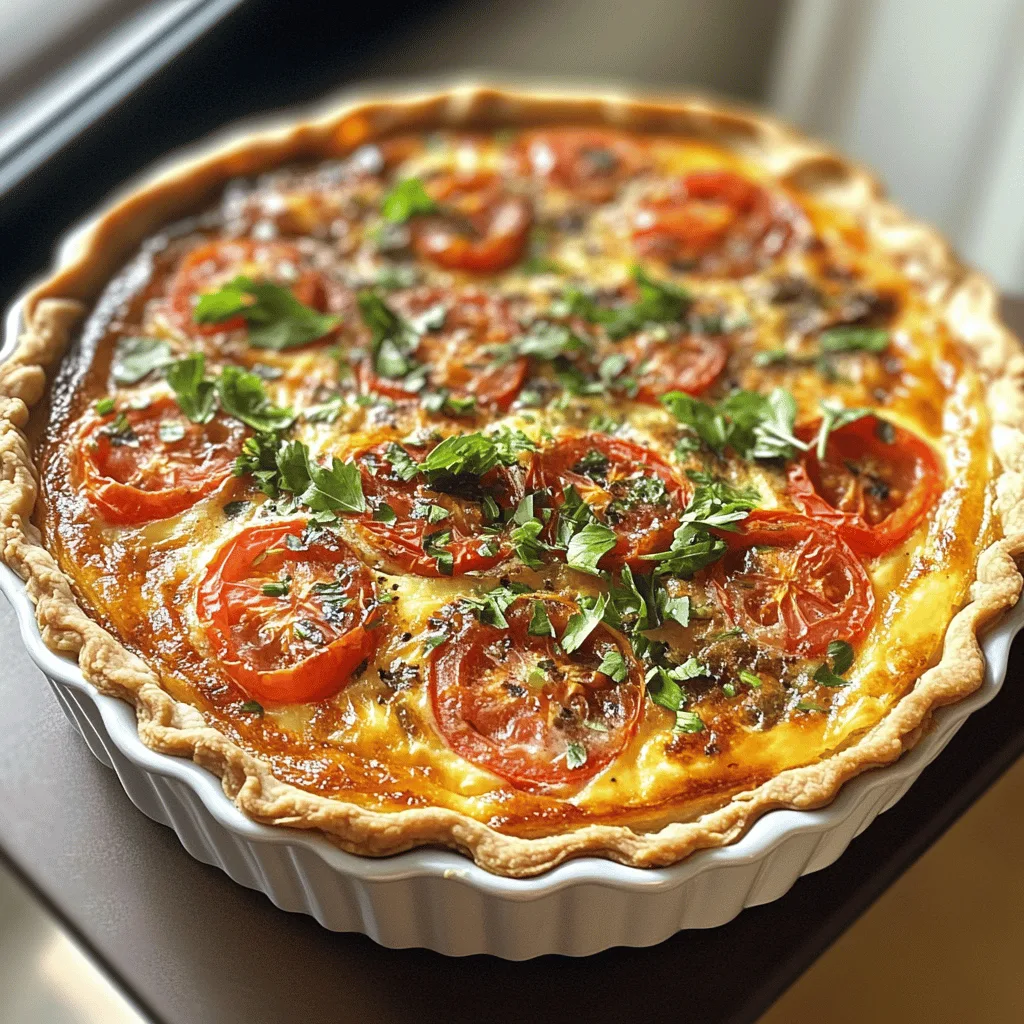 quiche sans pâte thon tomate