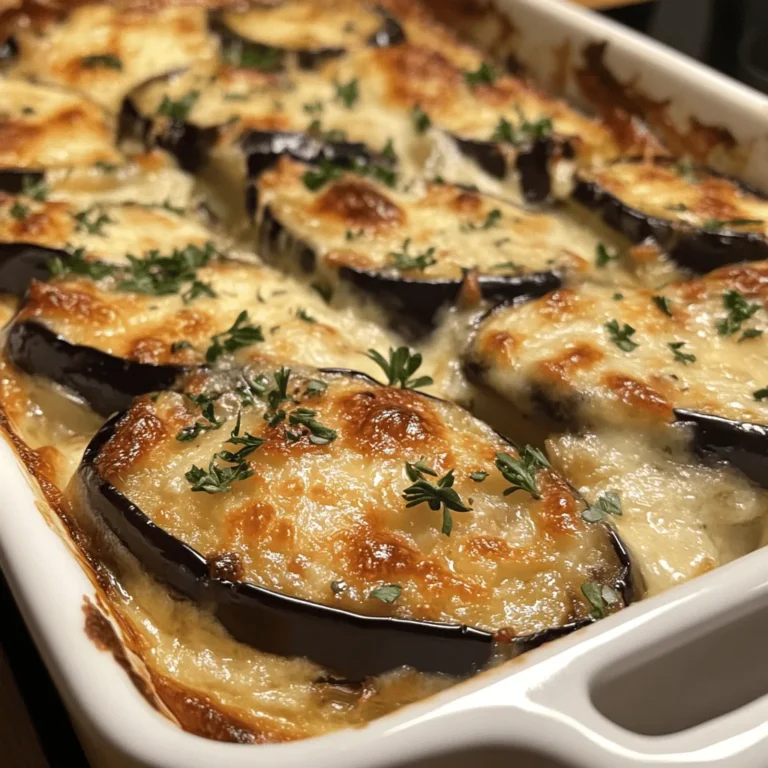Gratin d’aubergines italienne fondant
