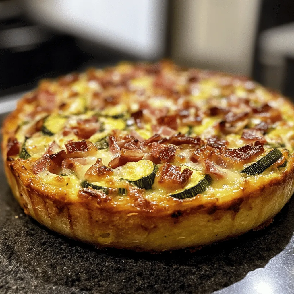 cake courgette et lardons moelleux