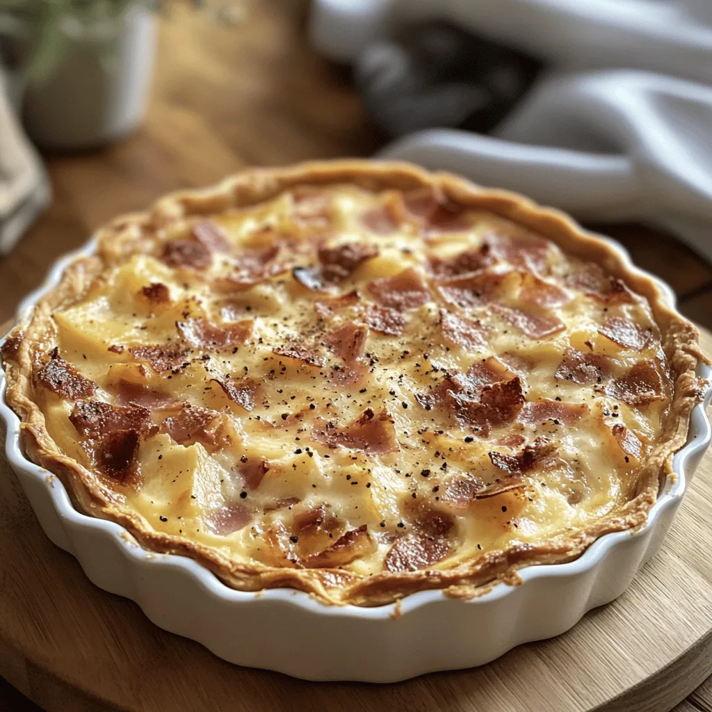 Quiche façon tartiflette savoyarde