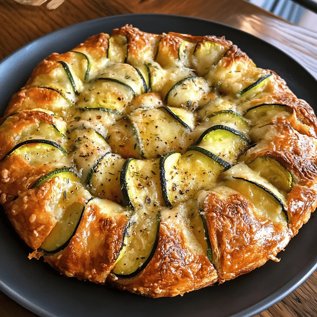 Galette Moelleuse Courgettes Parmesan