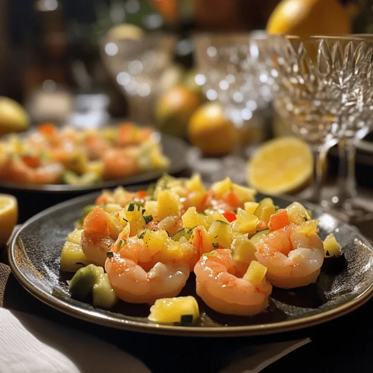 Verrines avocat crevettes agrumes