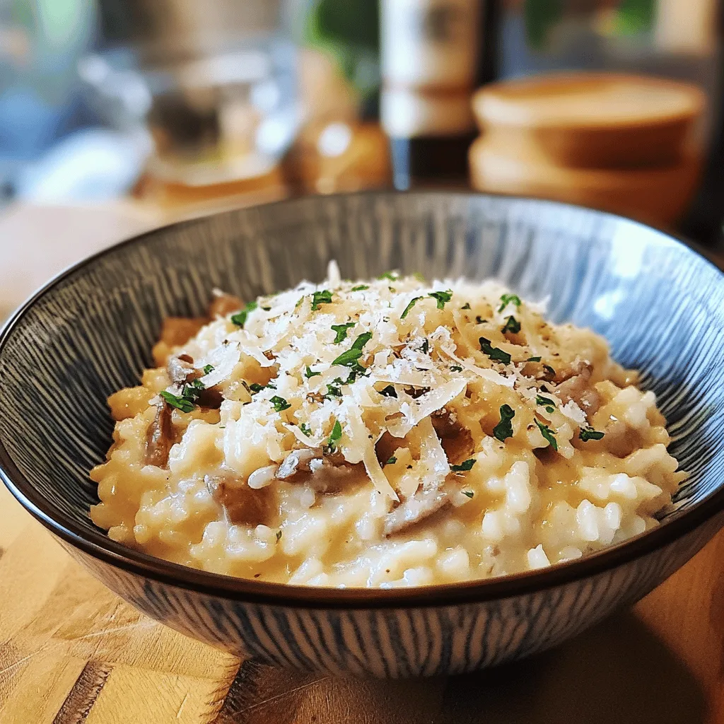 Risotto parmesan oignon vin