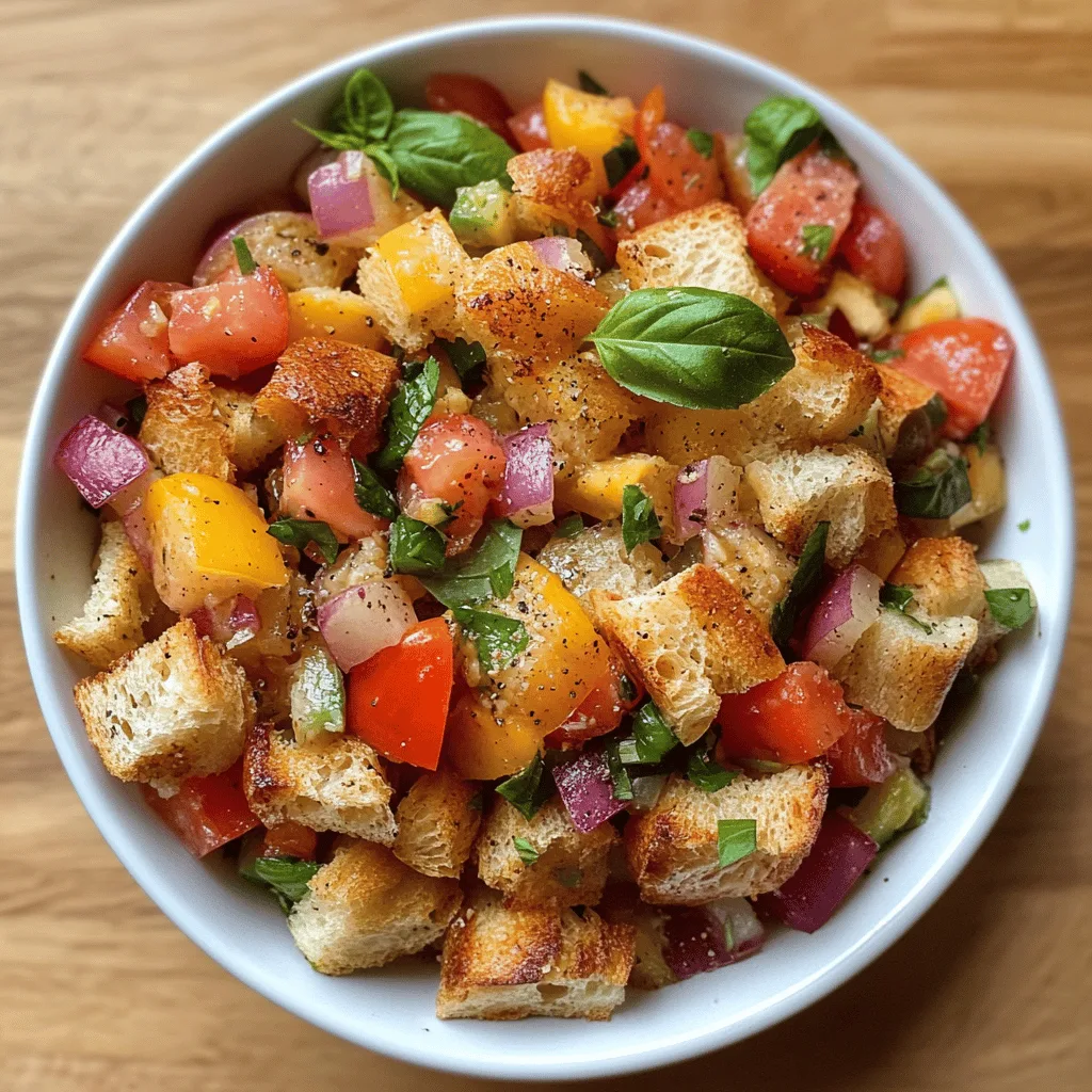 Panzanella au pain de maïs