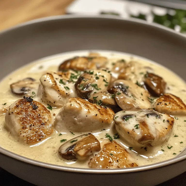 Blanquette de Poulet aux Champignons