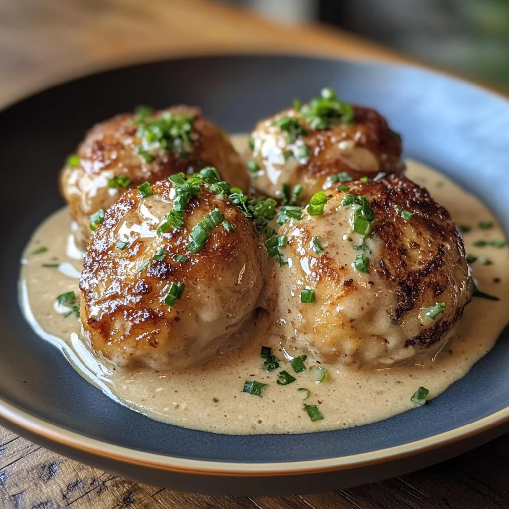 Boulettes poulet crémeuses cari coco