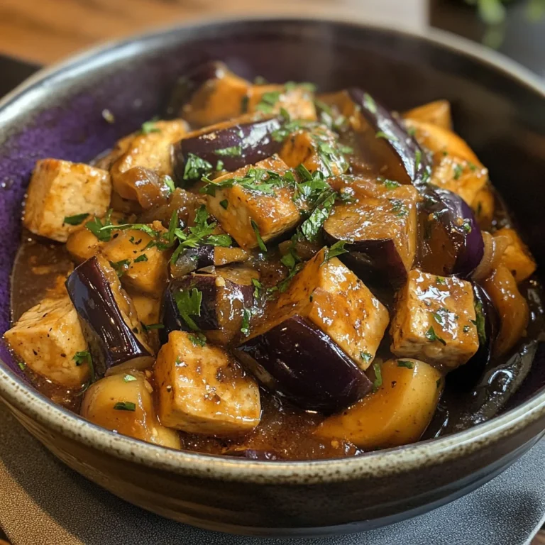 aubergines et tofu aigre-doux