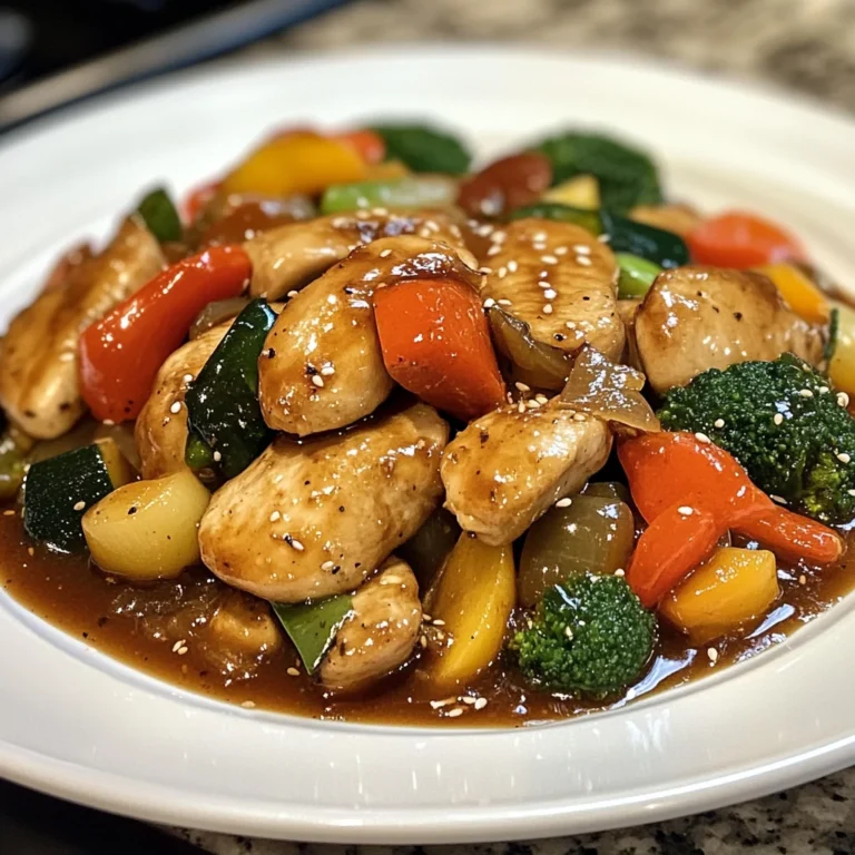 Poulet asiatique plaque légumes