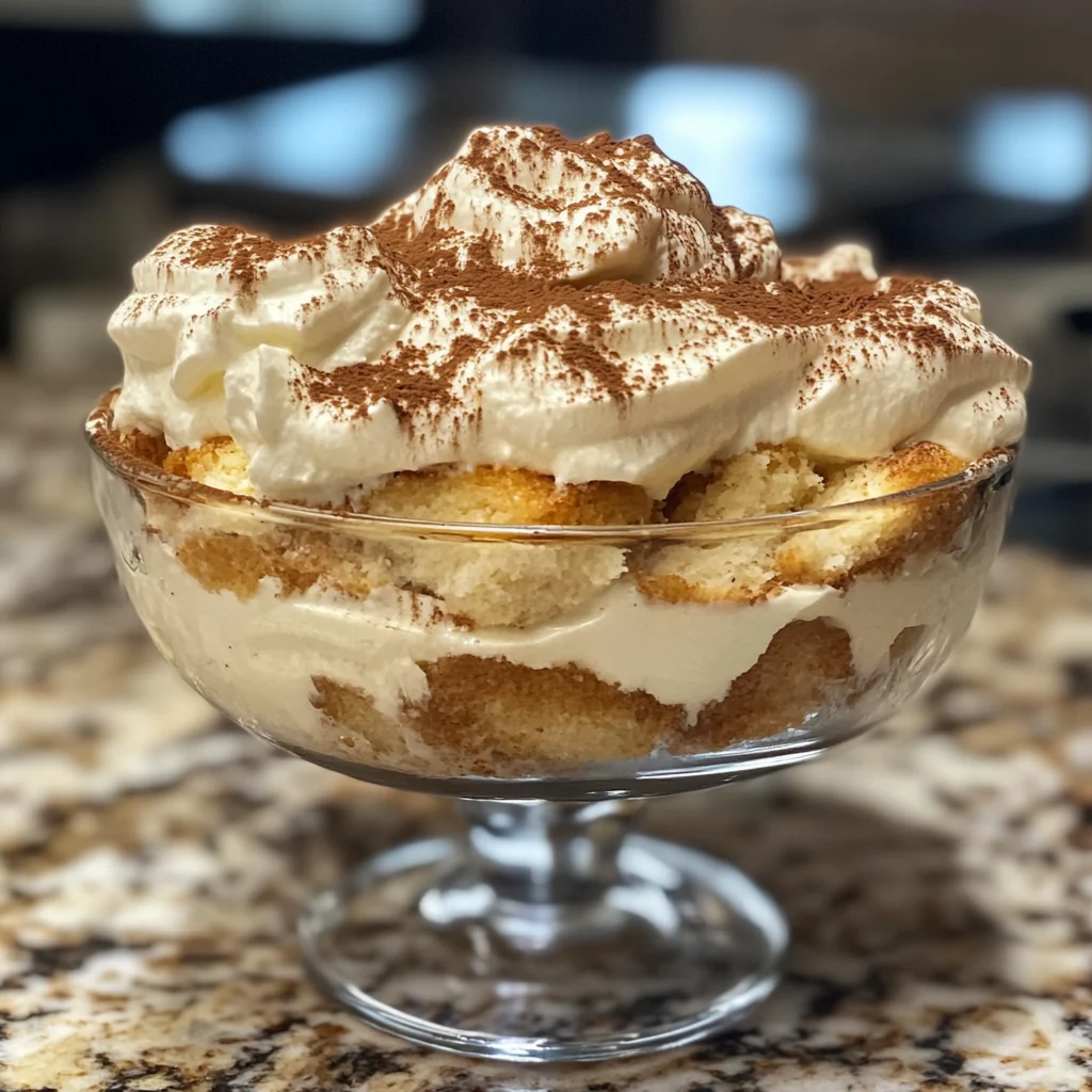 Coconut Rum Coquito Tiramisu