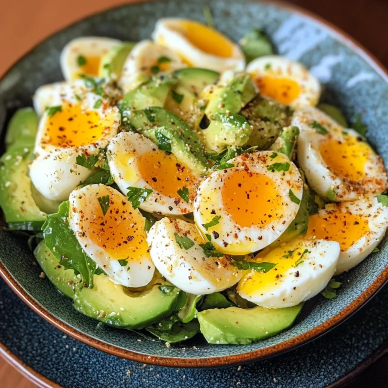 Salade œufs avocat épinards