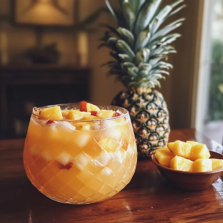 Punch Tropical à l'Ananas